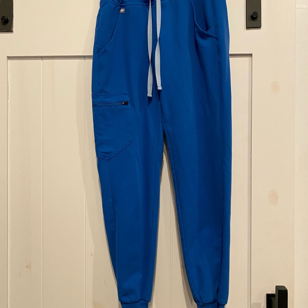 Figs Blue Jogger Slim Fit Pants